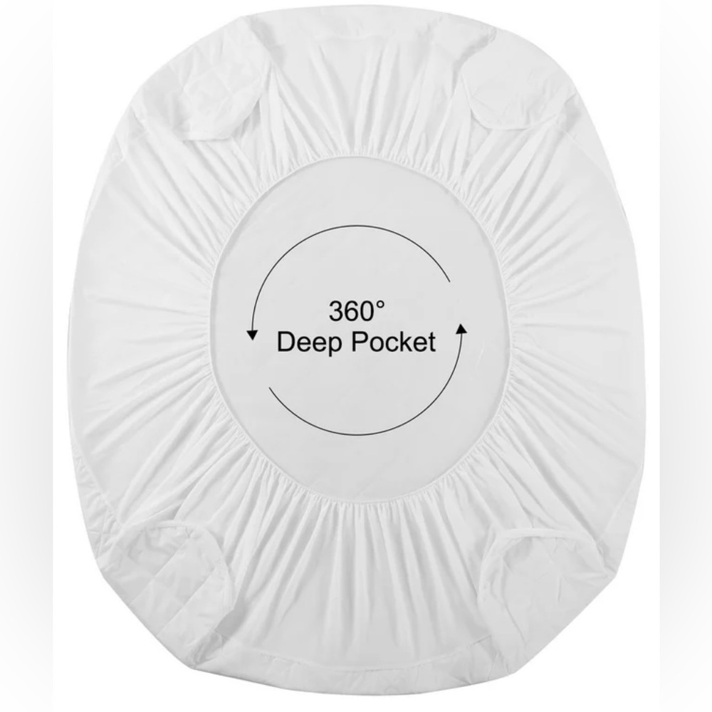 Queen Size Waterproof Mattress Protector Pad Cover Breathable & Noiseless - NWT - Picture 4 of 5